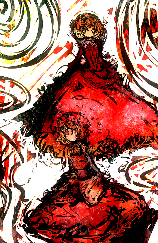 aki minoriko and aki shizuha (touhou) drawn by f7(eiki)