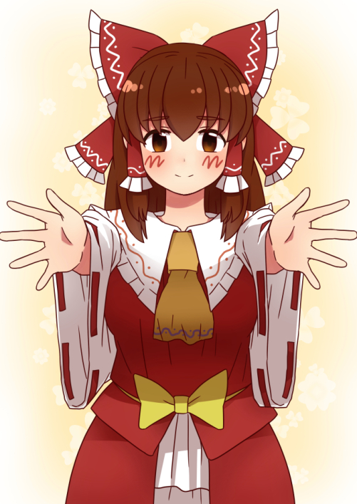 hakurei reimu and kanna (touhou and 1 more) drawn by meis_(terameisu)