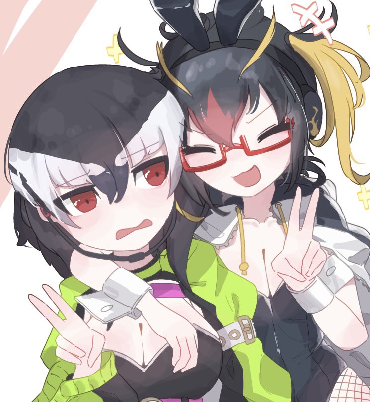 rockhopper penguin and chinstrap penguin (kemono friends) drawn by sarutori