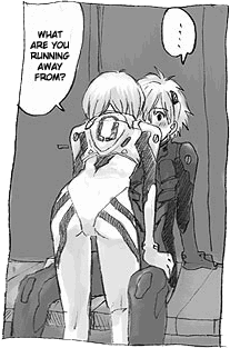 ayanami rei and nagisa kaworu (neon genesis evangelion)