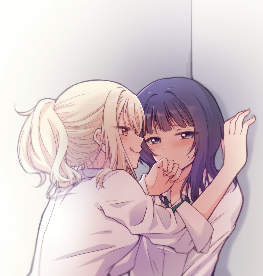 miyashita ai and asaka karin (love live! and 1 more) drawn by kuroda_roku_(345)