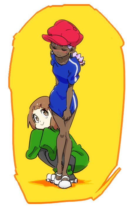 mankanshoku mako, hououmaru rei, numbuh 3, and numbuh 5 (kill la kill and 1 more) drawn by gyosone