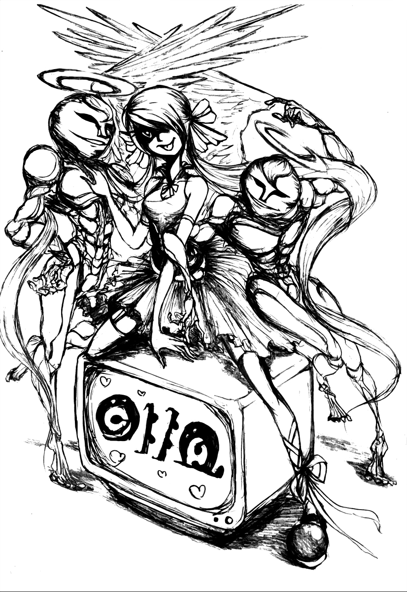 h.n.elly and daniyyel+jennifer (mahou shoujo madoka magica) drawn by lolita_majin