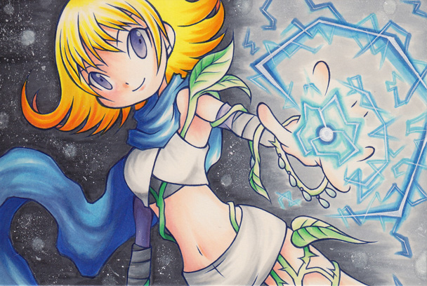 phosphora (kid icarus and 1 more) drawn by shuto_(zero-777)