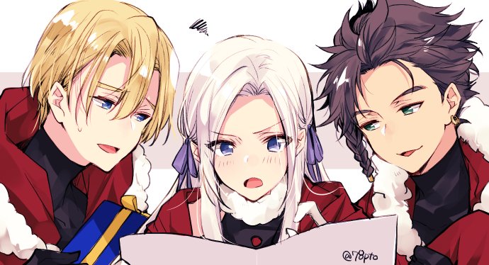 edelgard von hresvelg, dimitri alexandre blaiddyd, and claude von riegan (fire emblem and 1 more) drawn by naho_(pi988y)