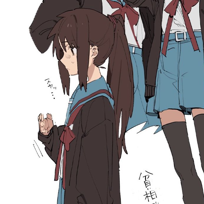 kyonko (suzumiya haruhi no yuuutsu) drawn by sugata_dski
