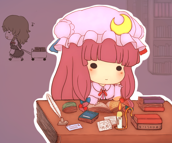 kirisame marisa and patchouli knowledge (touhou) drawn by azuma_meri