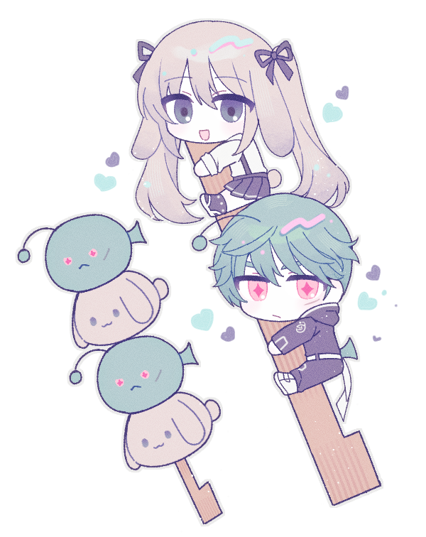 chaos and nicky angler (original and 1 more) drawn by g_ieep