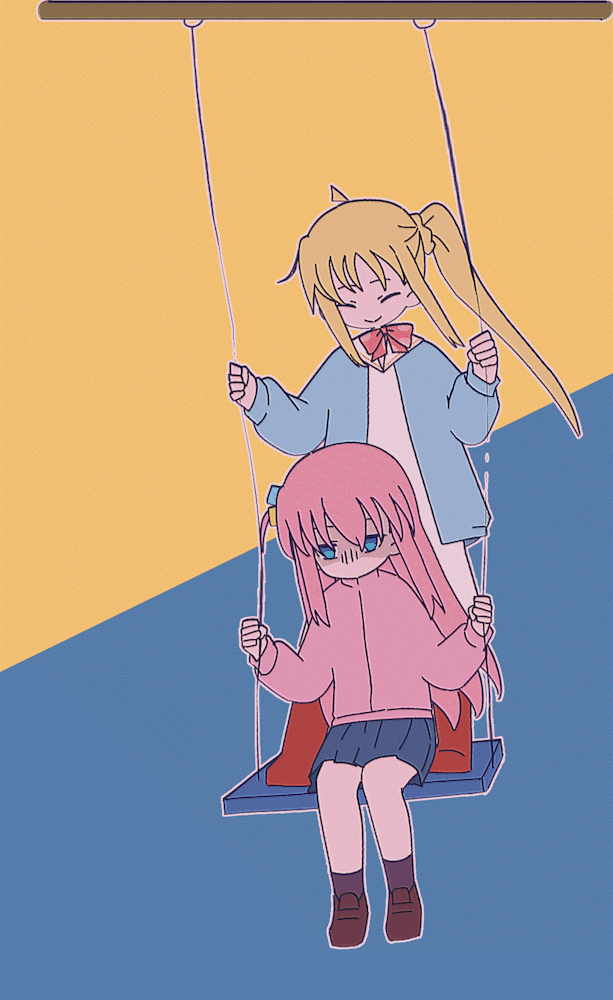 gotoh hitori and ijichi nijika (bocchi the rock!) drawn by bukei