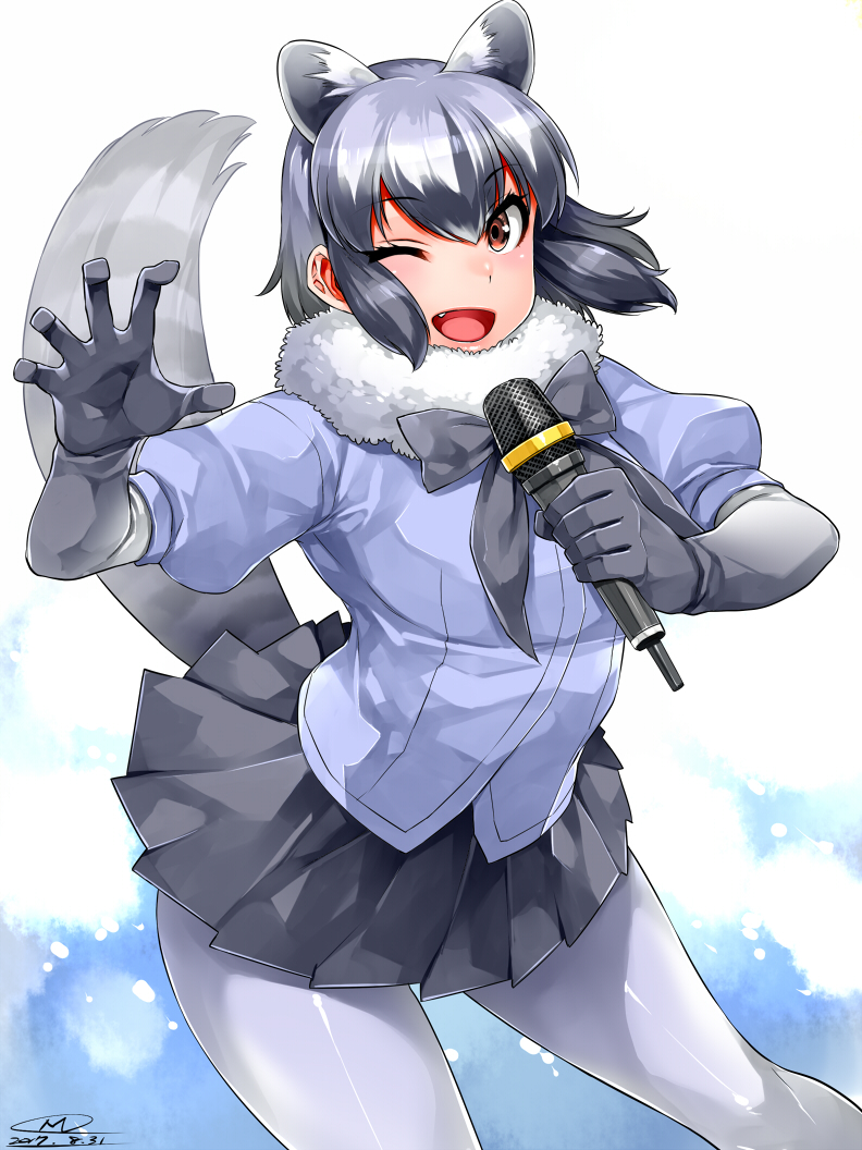 common raccoon (kemono friends) drawn by mitsuba_minoru