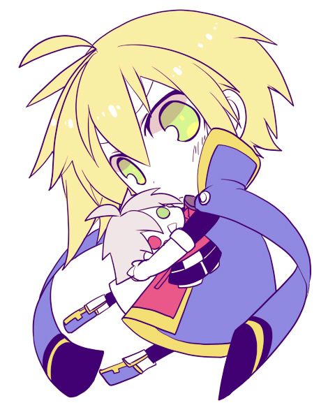 ragna the bloodedge and jin kisaragi (blazblue) drawn by kuro_yuzu