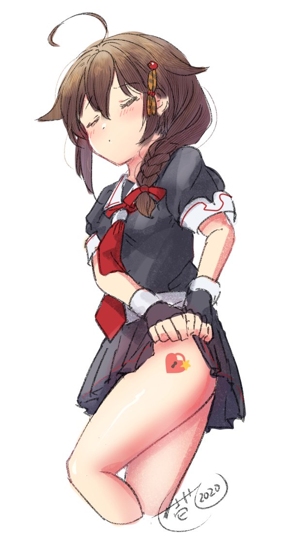 shigure and shigure kai ni (kantai collection) drawn by ittokyu