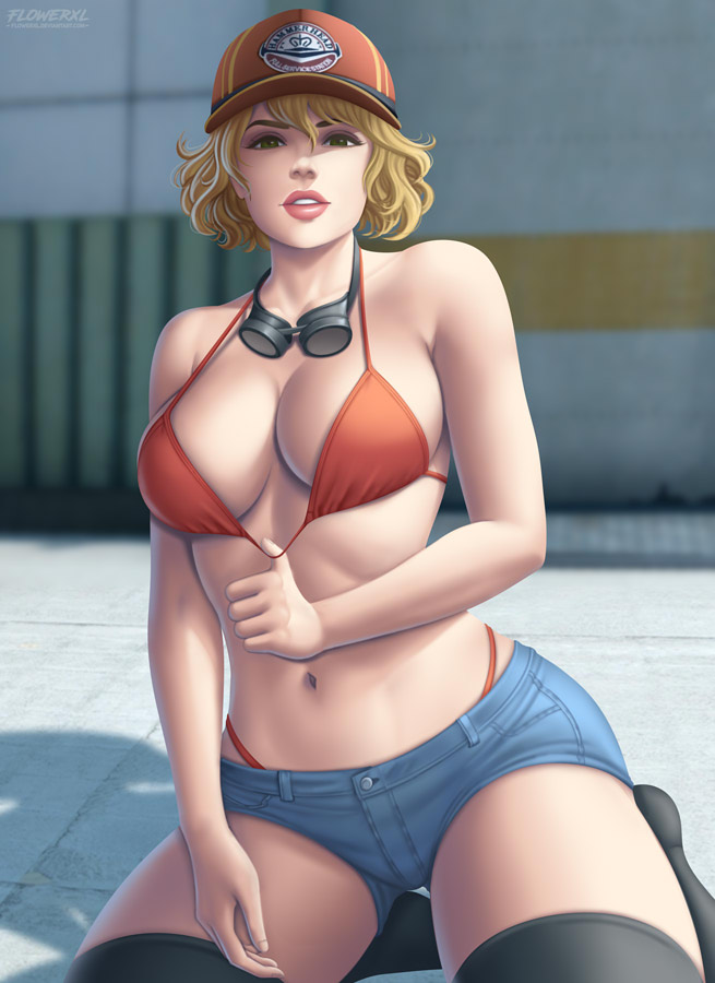 cindy aurum (final fantasy and 1 more) drawn by flowerxl
