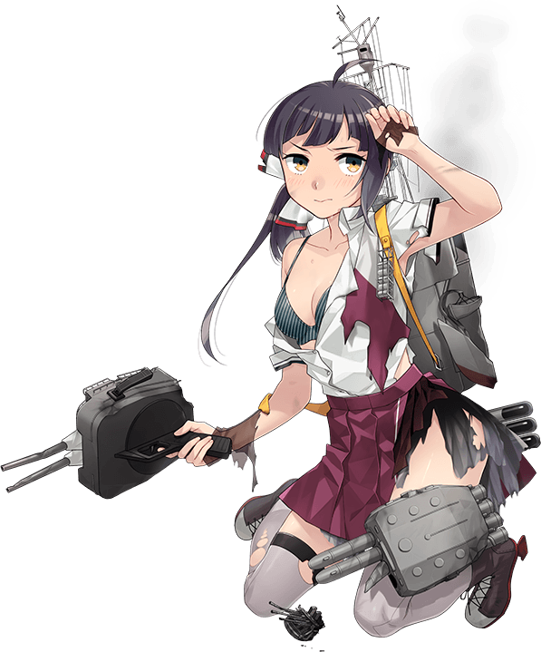 fujinami and fujinami kai ni (kantai collection) drawn by fujikawa