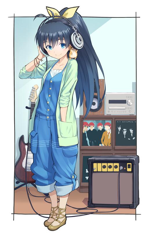 ganaha hibiki and hamuzou (idolmaster and 2 more) drawn by mofu_(mof_swimradio)