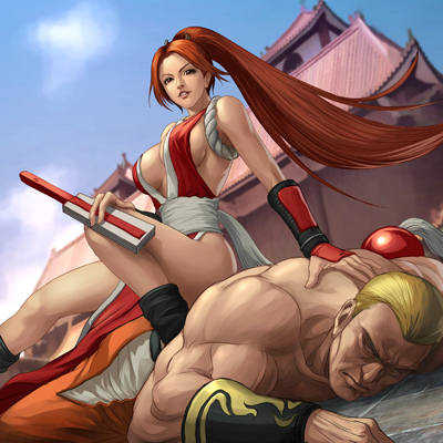 shiranui mai and geese howard (the king of fighters and 2 more)