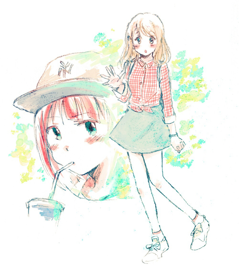 ayase alisa and kosaka yukiho (love live! and 2 more) drawn by white_(waterwhite)