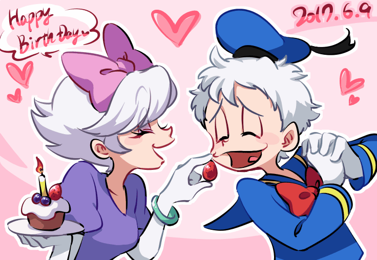 donald duck and daisy duck (mickey mouse & friends) drawn by tomatok0