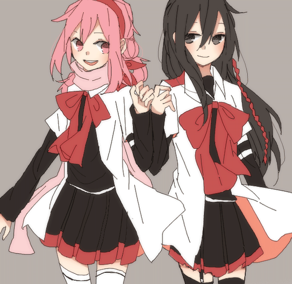 ichinomiya eruna and mikagura seisa (mikagura gakuen kumikyoku) drawn by choko_donburi