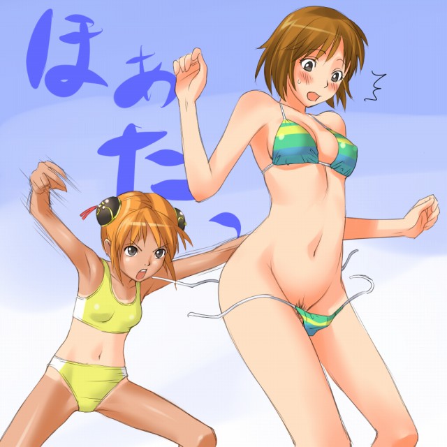 kagura and anezaki mamori (gintama and 1 more) drawn by mosha