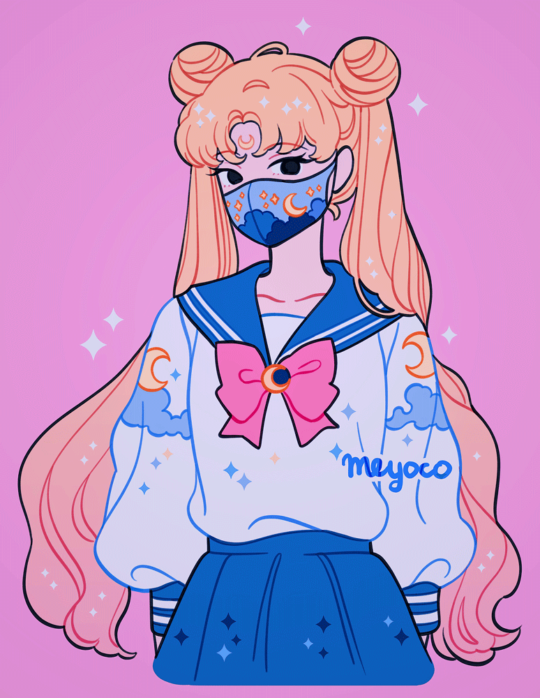 tsukino usagi (bishoujo senshi sailor moon) drawn by meyoco