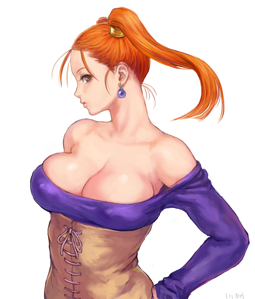 jessica albert (dragon quest and 1 more) drawn by shu-mai