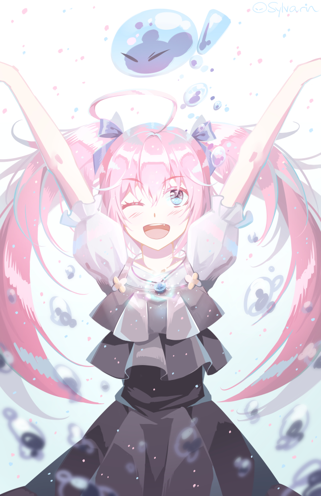 rimuru tempest and milim nava (tensei shitara slime datta ken) drawn by sylvarin