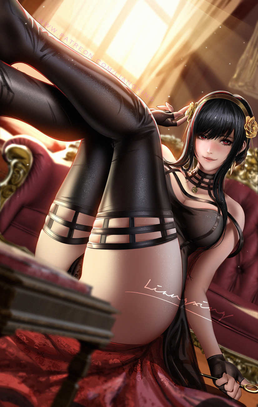 yor briar (spy x family) drawn by liang_xing