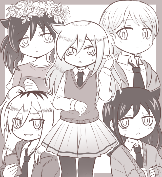 kuroki tomoko (watashi ga motenai no wa dou kangaetemo omaera ga warui!) drawn by reverse_(bluefencer)
