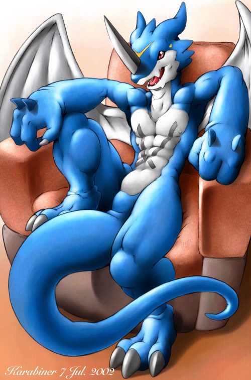 xv-mon (digimon and 1 more) drawn by karabiner