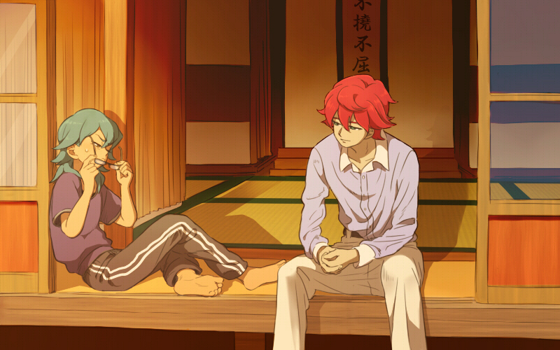 kariya masaki and kiyama hiroto (inazuma eleven and 1 more) drawn by randomblue