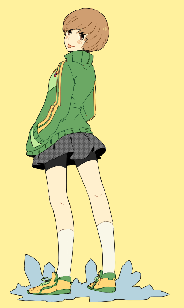 satonaka chie (persona and 1 more) drawn by ai-wa