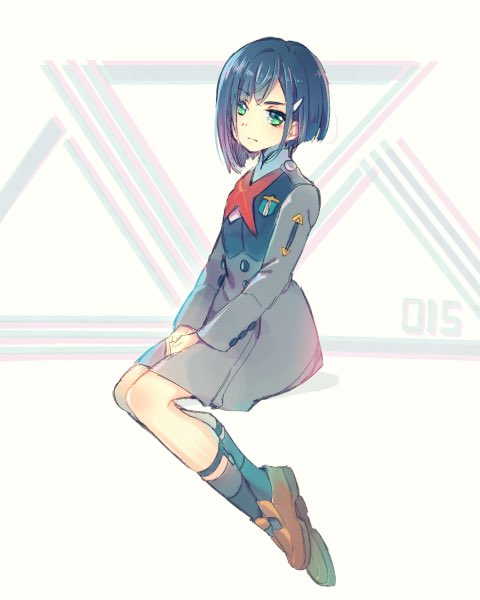ichigo (darling in the franxx) drawn by shimamizu_eke
