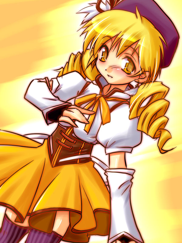 tomoe mami (mahou shoujo madoka magica) drawn by asaruto_hyou