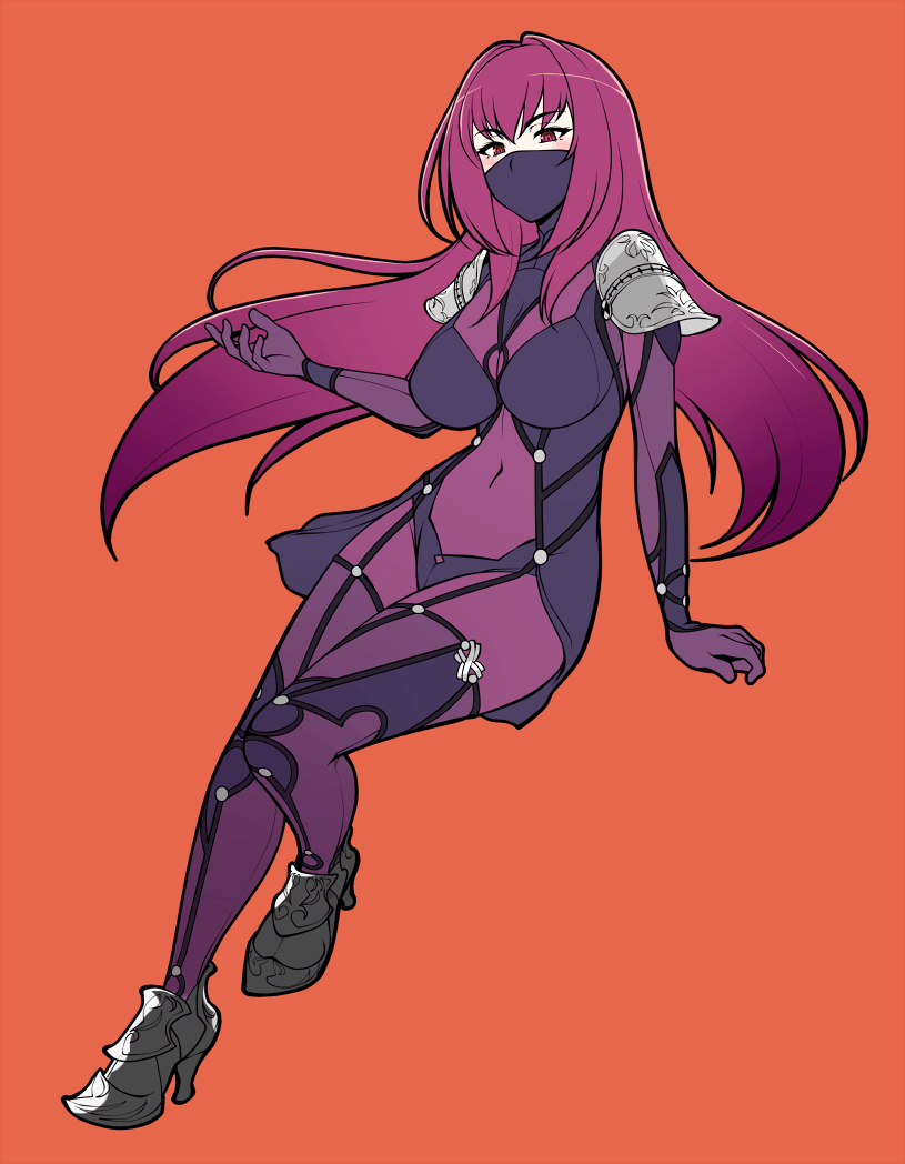 scathach (fate and 1 more) drawn by jam-orbital