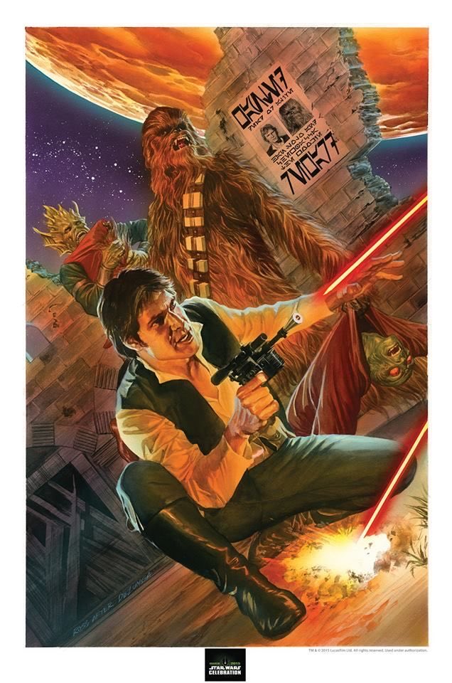 han solo and chewbacca (star wars) drawn by alex_ross