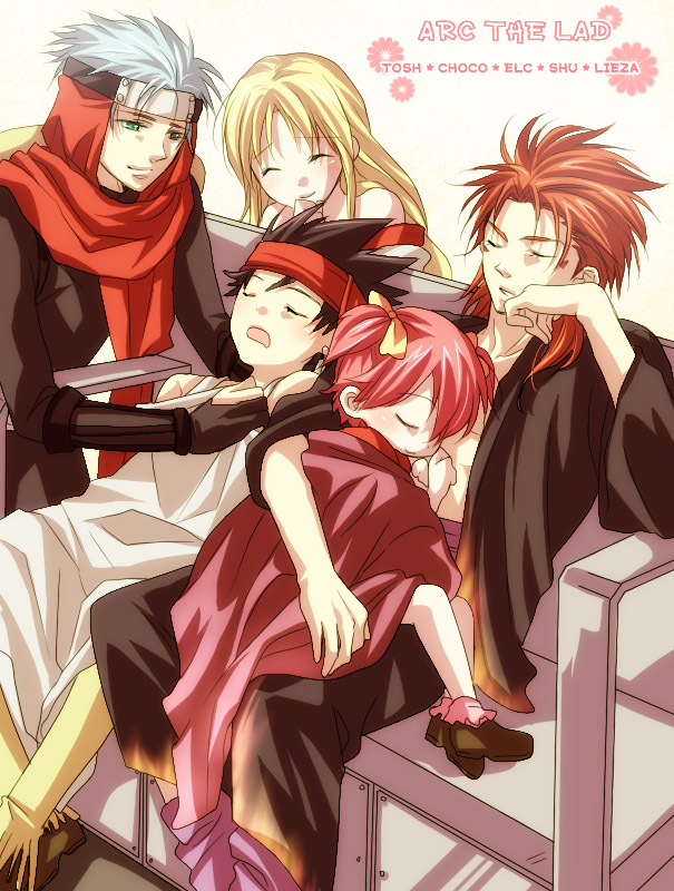 choko and tosh (arc the lad and 1 more) drawn by izumi_kouyou