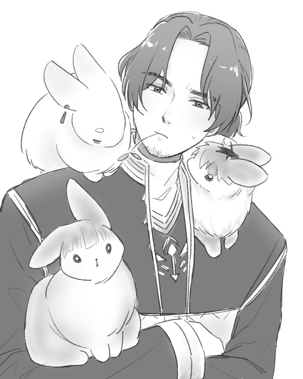 frieren, fern, stark, and sein (sousou no frieren) drawn by yumyumppang