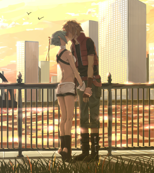 zessica wong and amata sora (aquarion and 1 more) drawn by serohan