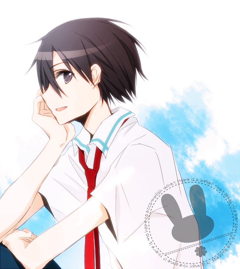 kirito (sword art online) drawn by tsukimori_usako