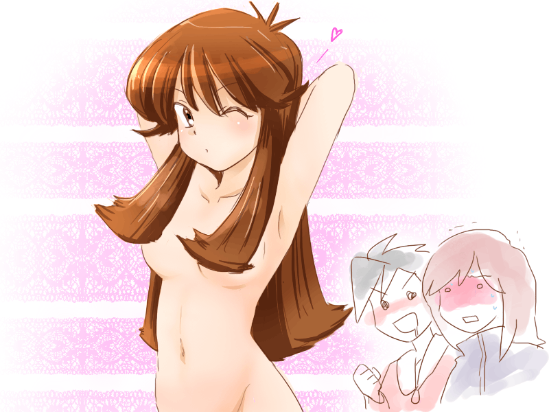 ethan, silver, and green (pokemon and 1 more) drawn by purin_(pinkcotton)