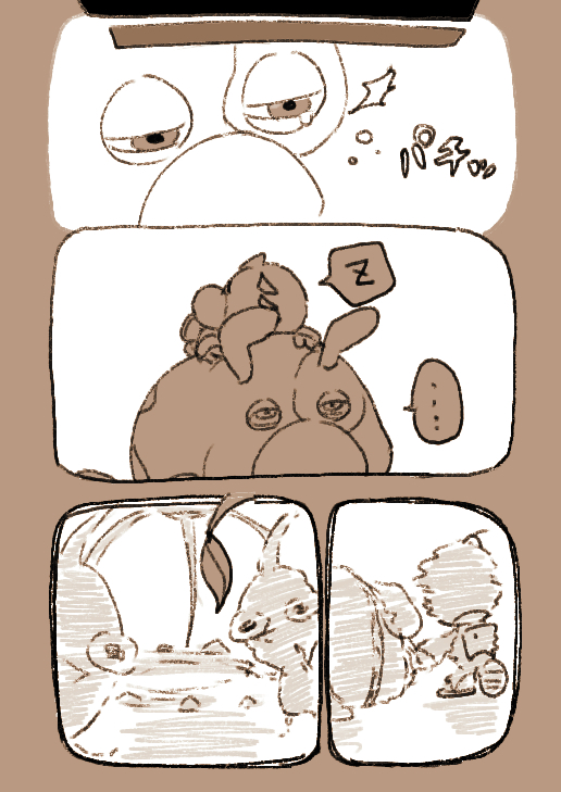red pikmin, olimar, and moss (pikmin and 1 more) drawn by usuba_(hatomugip)