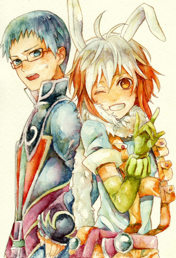 pascal and hubert ozwell (tales of and 1 more) drawn by akke