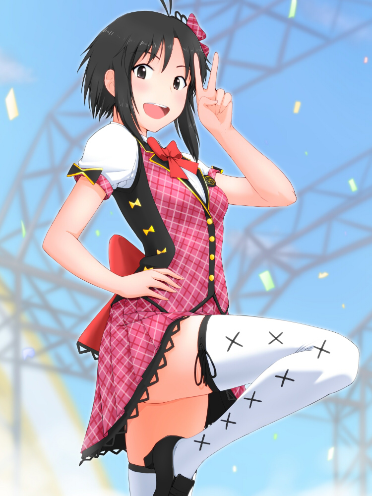 kikuchi makoto (idolmaster and 1 more) drawn by tengu_(tetuo_kun)