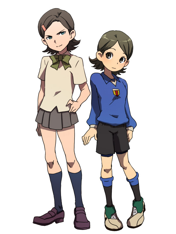 kino aki and gianluca zanardi (inazuma eleven) drawn by @@@_(eckzahn)