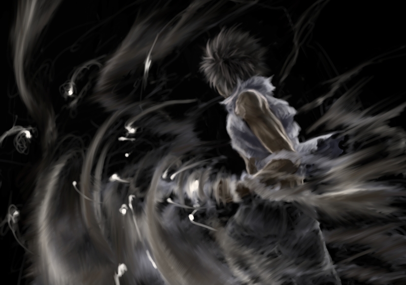 kamijou touma (toaru majutsu no index) drawn by mbby