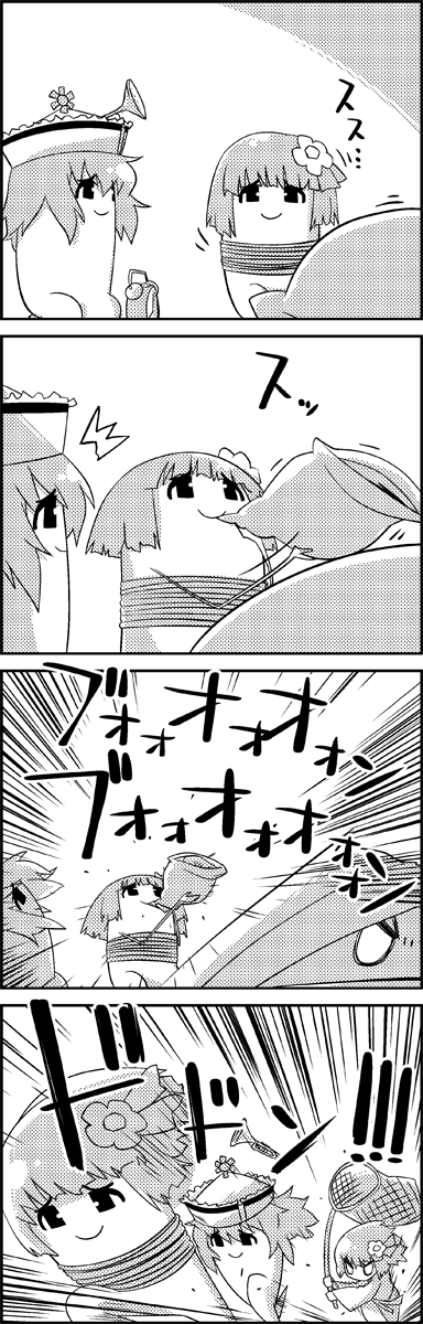 hieda no akyuu and merlin prismriver (touhou) drawn by tani_takeshi