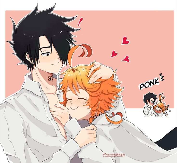 emma and ray (yakusoku no neverland) drawn by nanacroosy