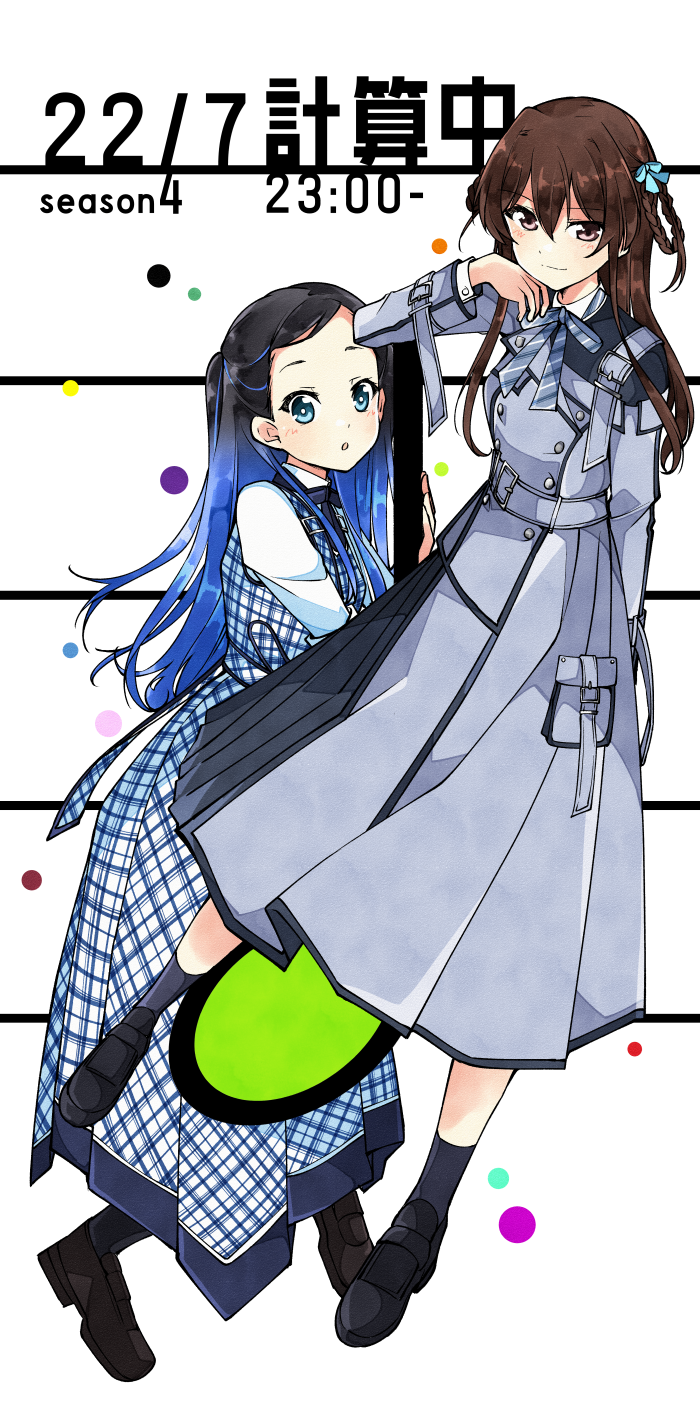 tachikawa ayaka and nishiura sora (22/7) drawn by trefle_r