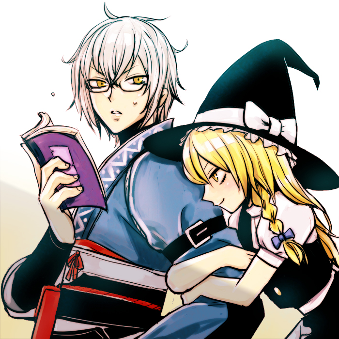 kirisame marisa and morichika rinnosuke (touhou) drawn by igarashi_ran_(igatz)